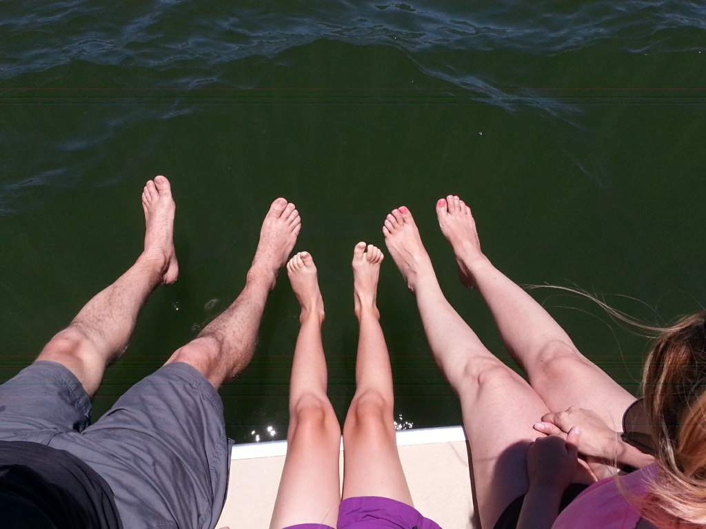 Fun times on a pontoon